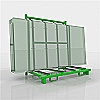 L frame glass rack KT-LGR